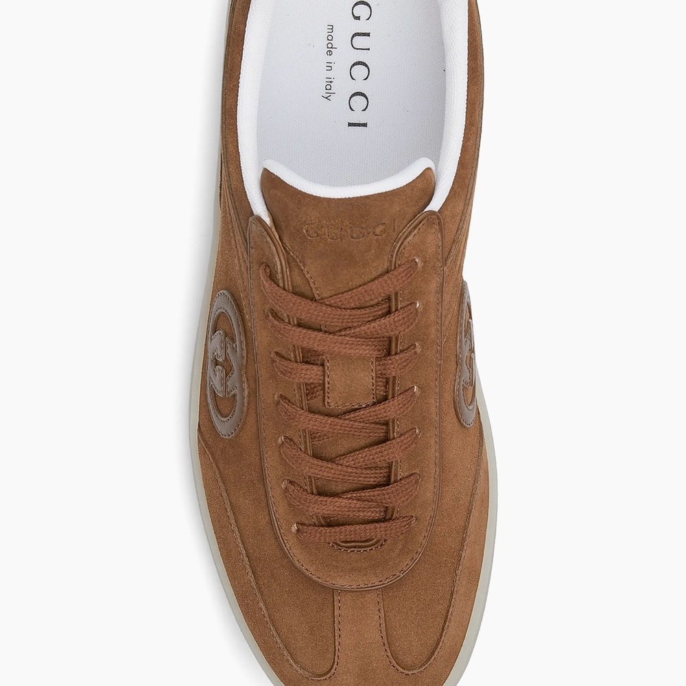 Gucci G75 sneakers Tan Suede Sneakers